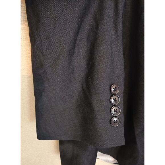 Brooks Brothers Blazer Men 48L Blue Gray Explorer Fitzgerald Career Sport Coat - Picture 10 of 12